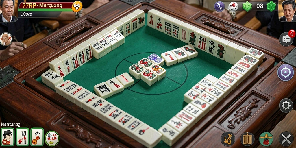 Tampilan gameplay Mahjong yang mengasyikkan dan menantang.