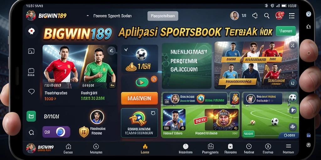 Tampilan permainan Sportsbook yang menarik dan interaktif.