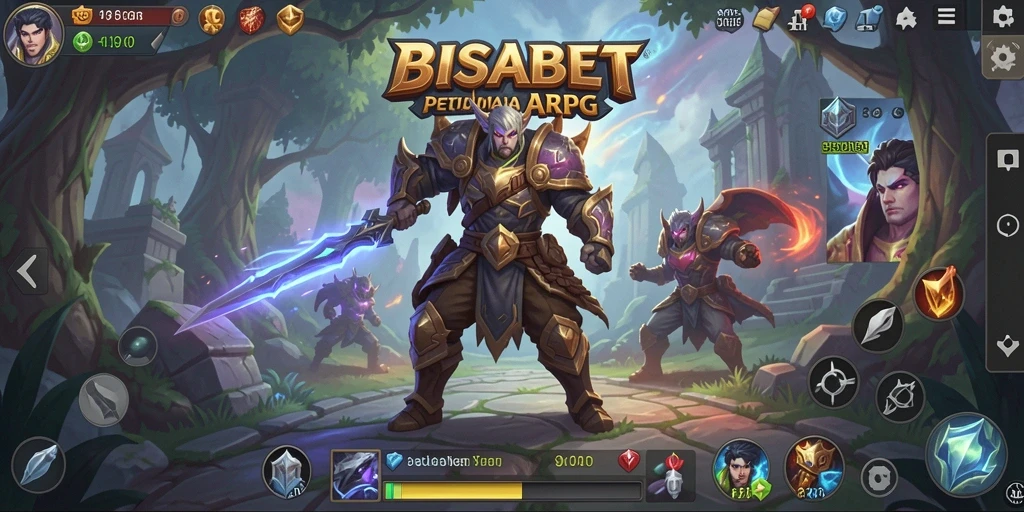 Tampilan gameplay epik dengan karakter dan latar yang menakjubkan.