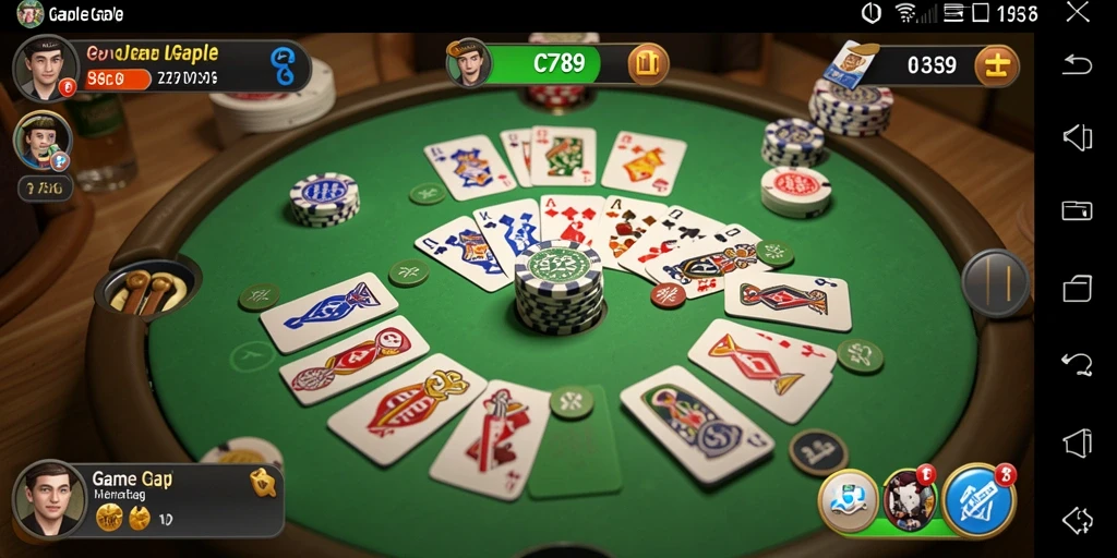 Screenshot utama C789 menampilkan gameplay Gaple yang seru dan menawan.