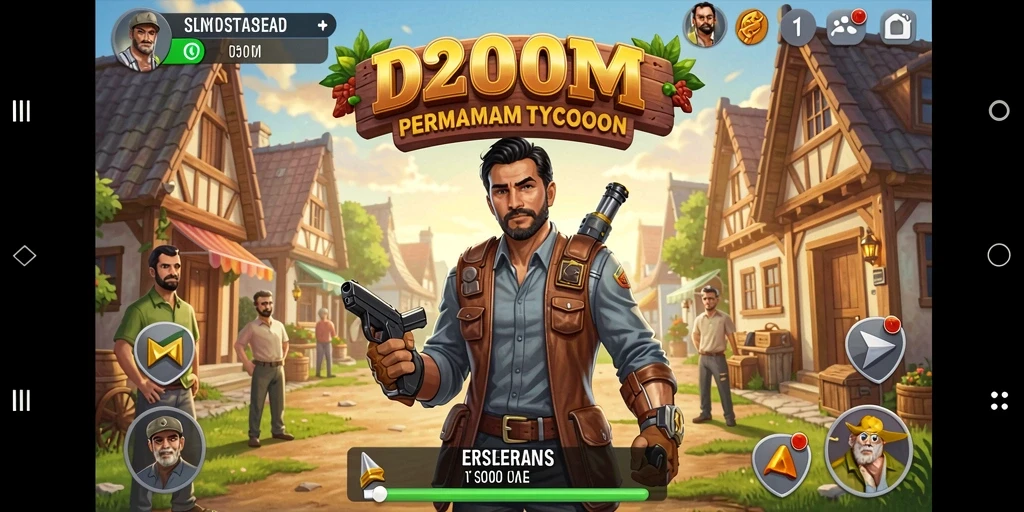 Gameplay D200M yang menantang dan seru dalam genre Tycoon