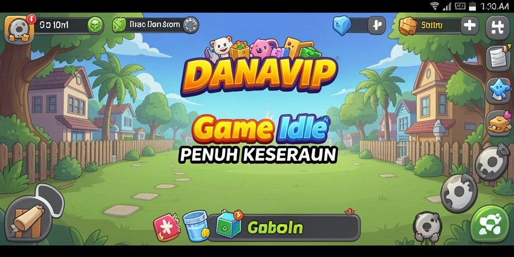 Tangkapan layar gameplay seru DANAVIP yang menampilkan elemen Idle.