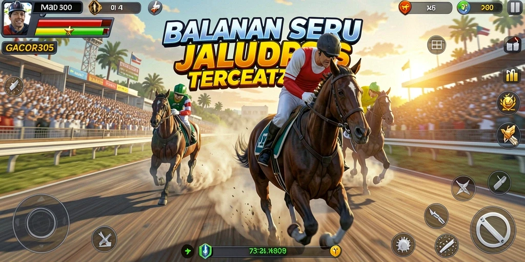 Screenshot dari balapan seru di GACOR305.