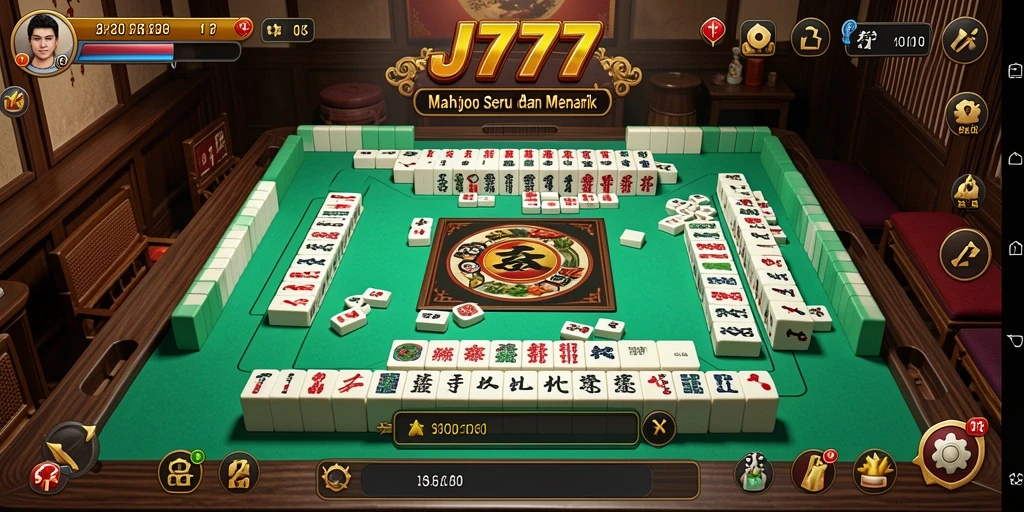 Tampilan gameplay JT777 yang mengasyikkan dengan elemen Mahjong klasik.