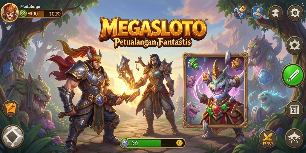 Gameplay RPG yang mendebarkan dalam MEGASLOTO.