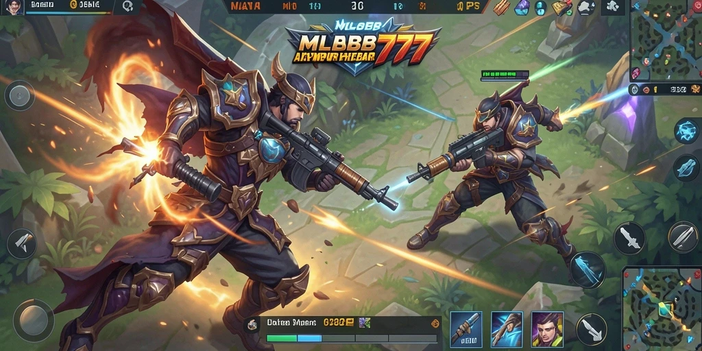 Tampilan aksi menegangkan dalam <strong>MLBB777</strong> dengan gameplay yang intens.