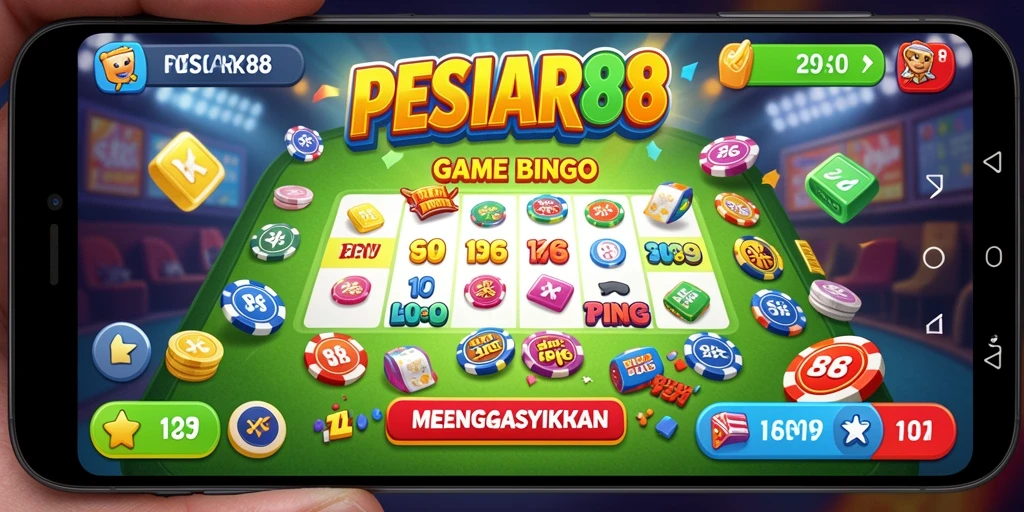 Tangkapan layar utama PESIAR88 menampilkan gameplay Bingo yang menarik.