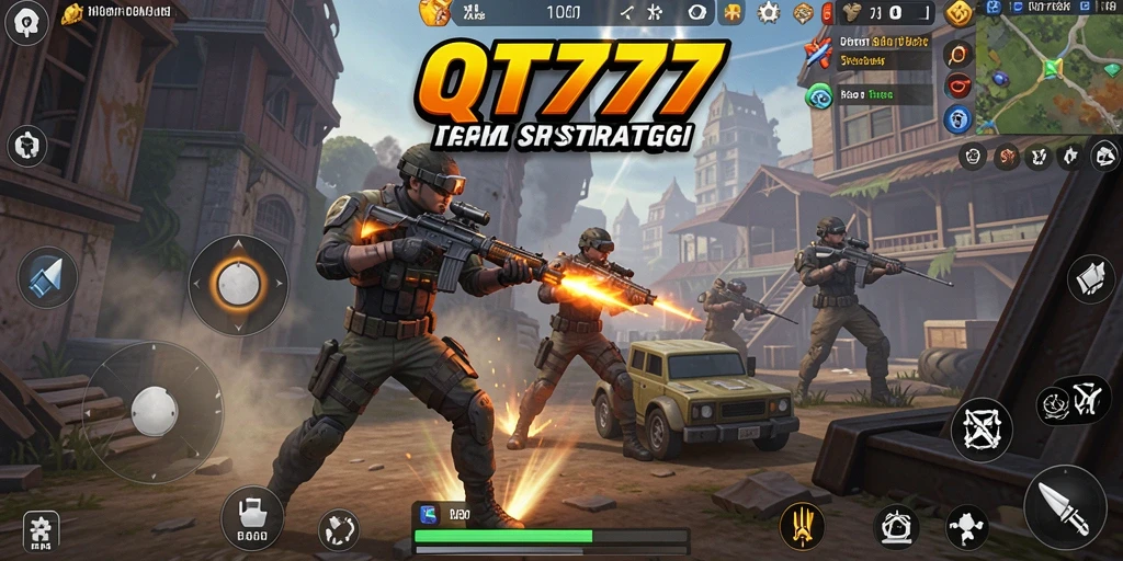Gameplay intens QT777 dengan aksi tembak-menembak epik.