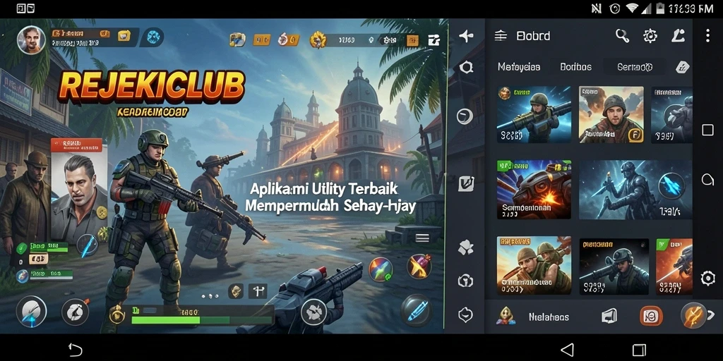 Tampilan antarmuka REJEKICLUB yang menyenangkan dan mudah digunakan.