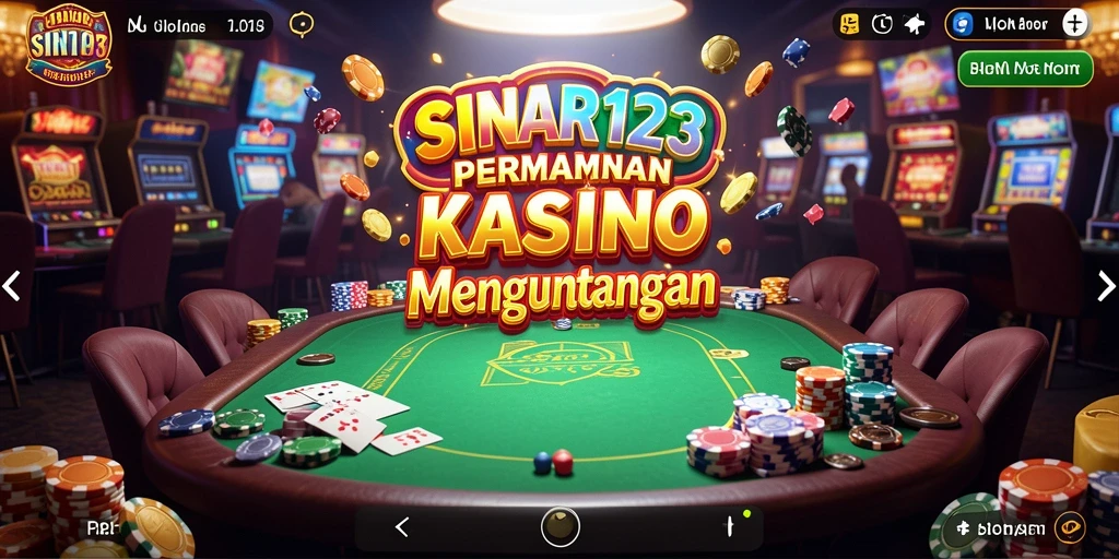 Tangkapan layar gameplay SINAR123 dengan aksi Kasino yang mendebarkan.