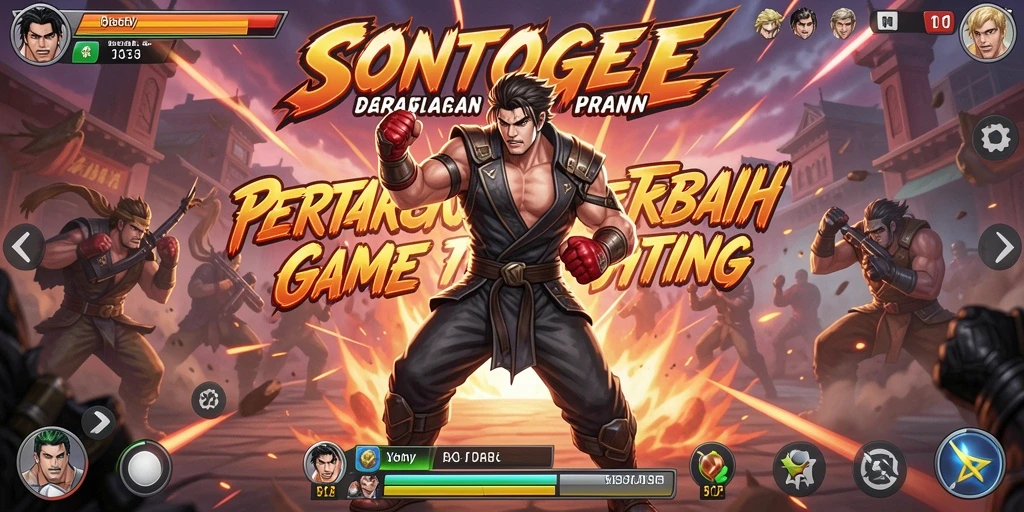 Screenshot gameplay pertarungan intens di SONTOGEL.
