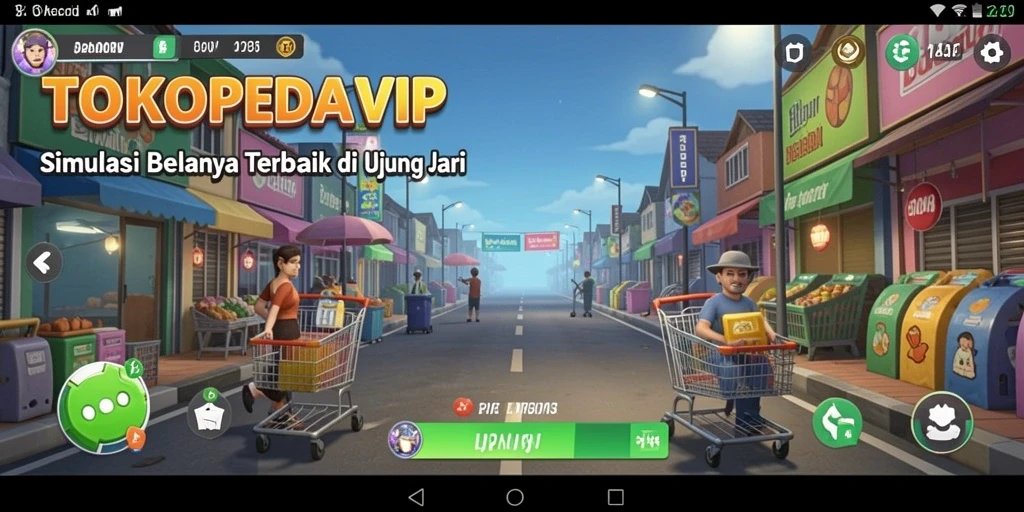 Gameplay interaktif dan menyenangkan dalam berbelanja.