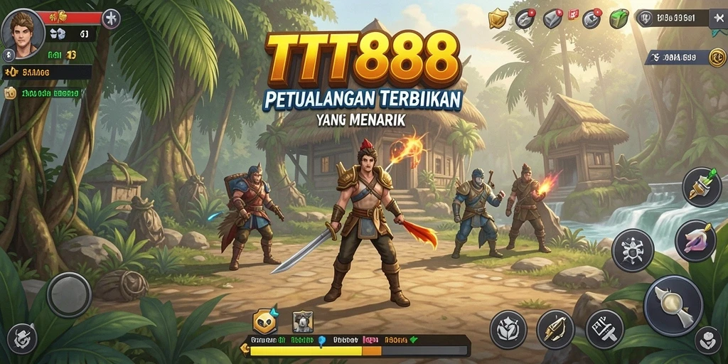Screenshot gameplay TTT888 yang menampilkan dunia terbuka yang luas.